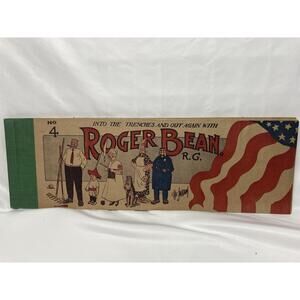 1917 Roger Bean Cartoon Book #4 Into the Trenches and Out Again by Chic Jackson
